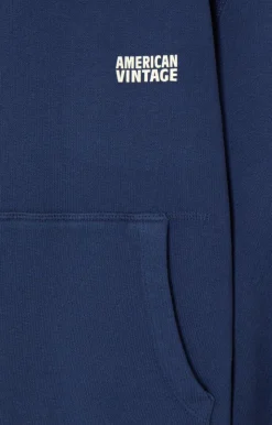 Kinder American Vintage |Kinderkapuzensweatshirt Izubird Navy Vintage