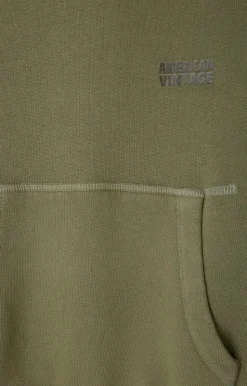 Kinder American Vintage |Kinderkapuzensweatshirt Izubird Khaki Vintage