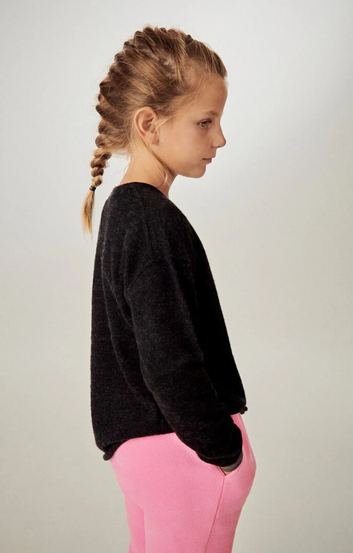 Kinder American Vintage |Kinderpullover Zyrobow Kohle Meliert
