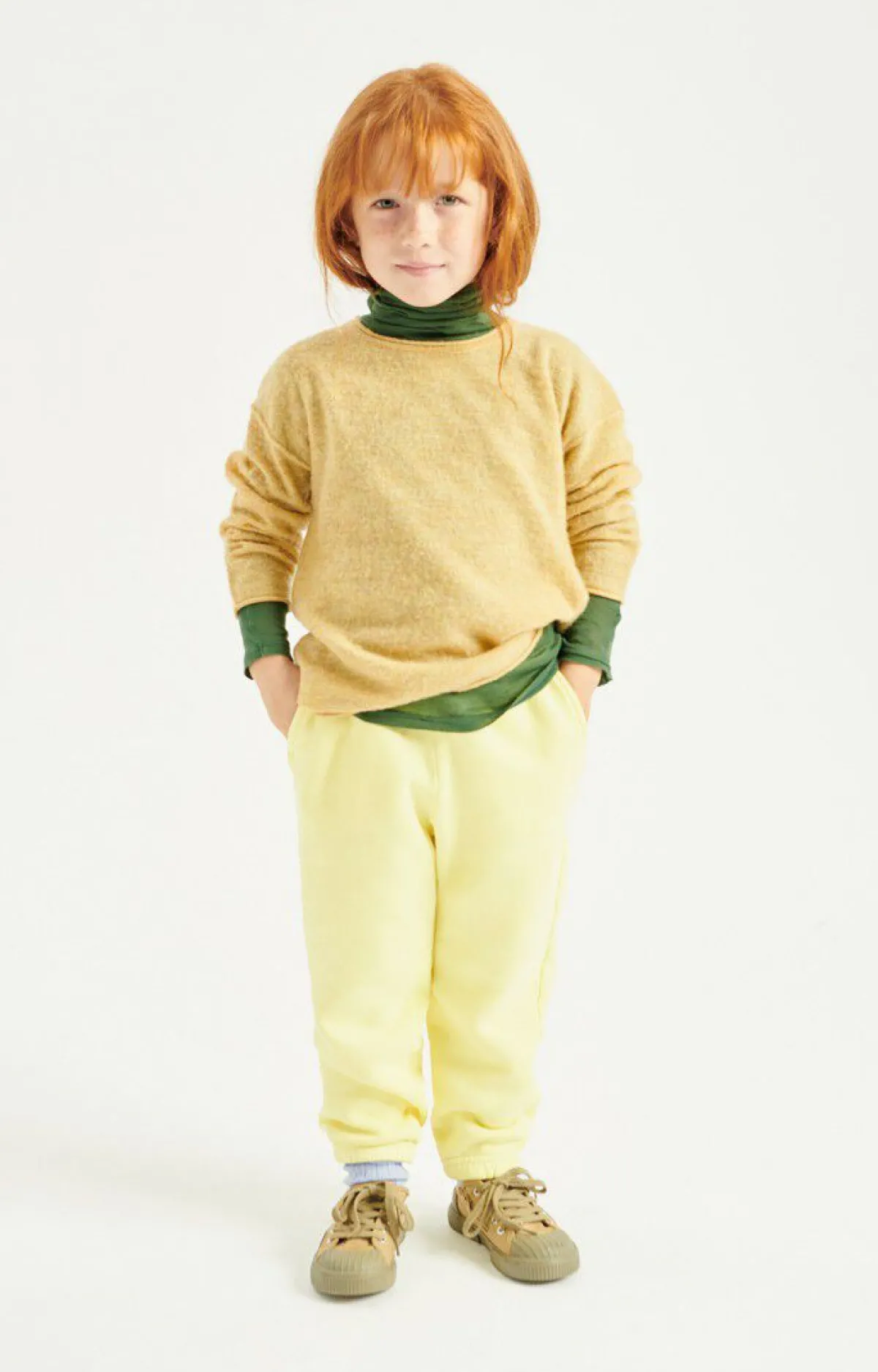 Kinder American Vintage |Kinderpullover Zyrobow Giraffe Meliert