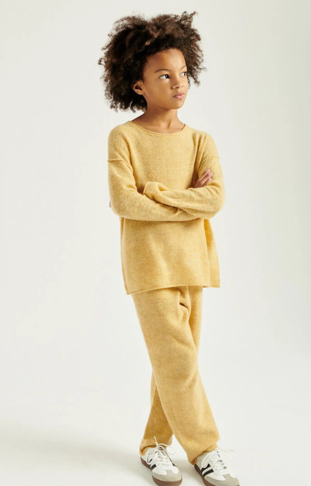 Kinder American Vintage |Kinderpullover Zyrobow Giraffe Meliert