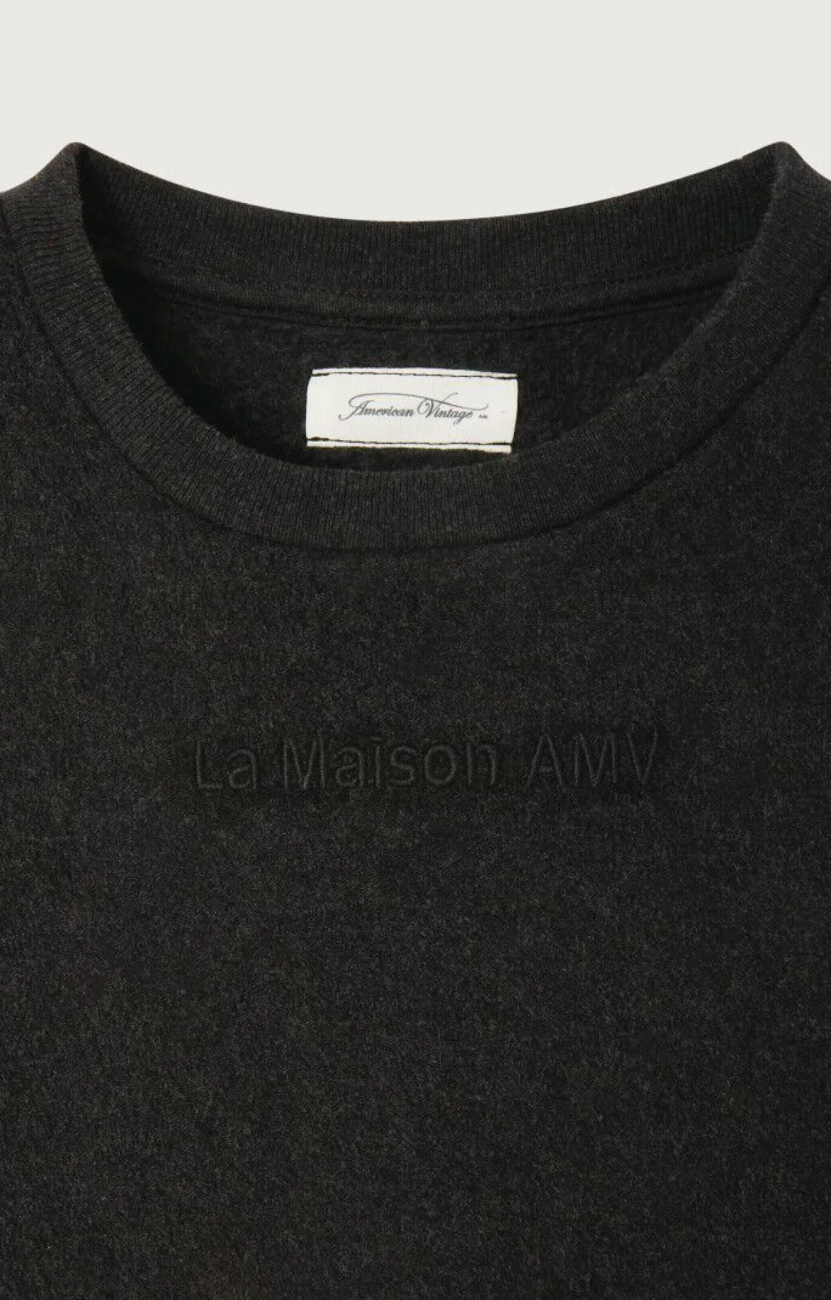 Kinder American Vintage |Kindersweatshirt Bobypark Anthrazit Meliert