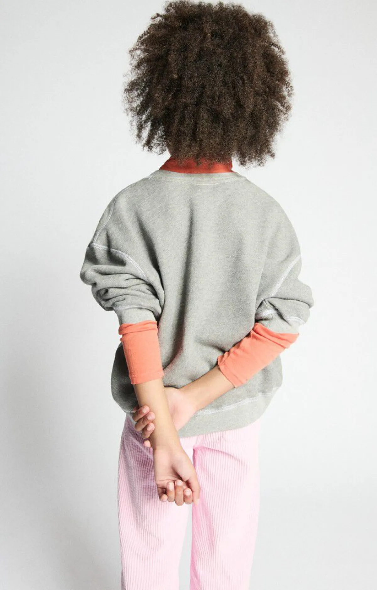 Kinder American Vintage |Kindersweatshirt Gupcity Grau Meliert