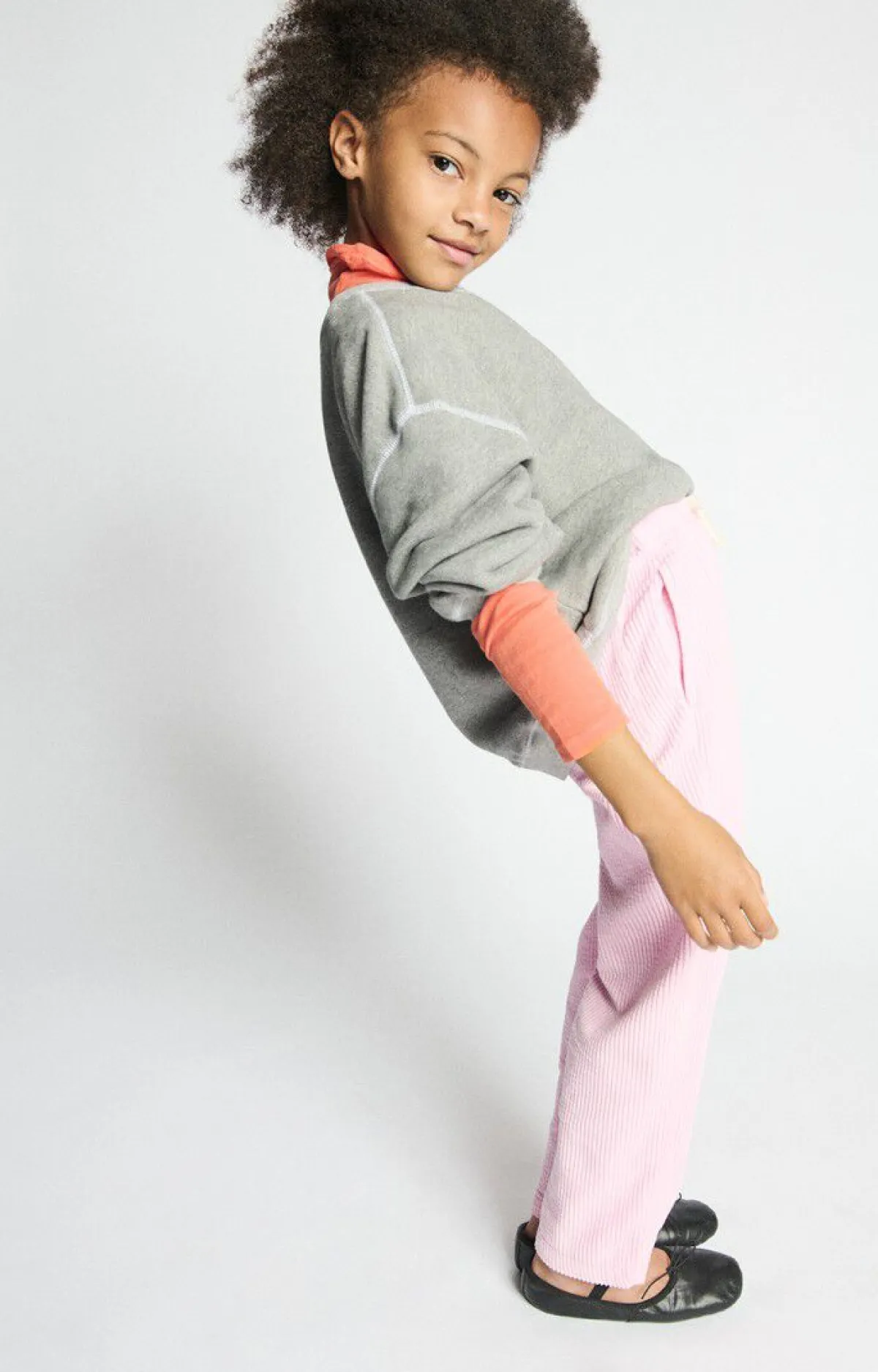 Kinder American Vintage |Kindersweatshirt Gupcity Grau Meliert
