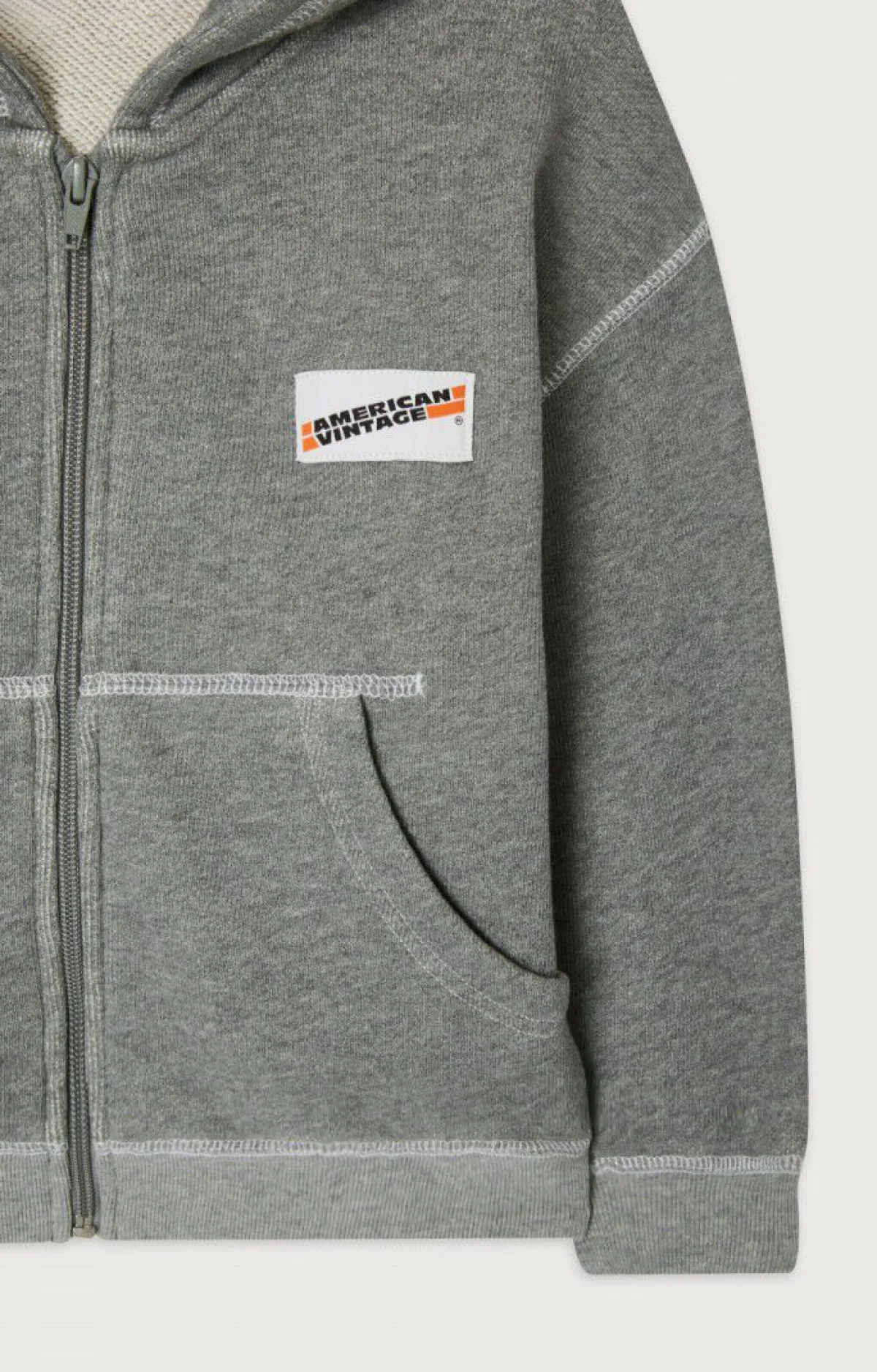 Kinder American Vintage |Kindersweatshirt Gupcity Grau Meliert
