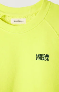 Kinder American Vintage |Kindersweatshirt Izubird Neongelb