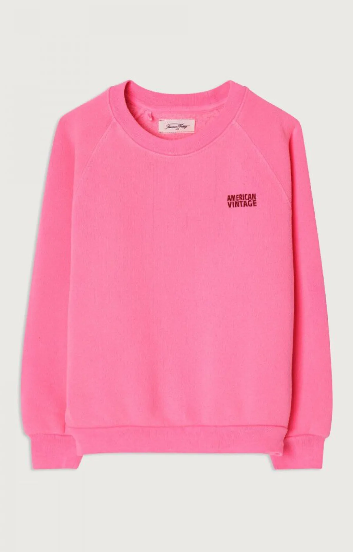 Kinder American Vintage |Kindersweatshirt Izubird Neonpink