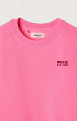 Kinder American Vintage |Kindersweatshirt Izubird Neonpink