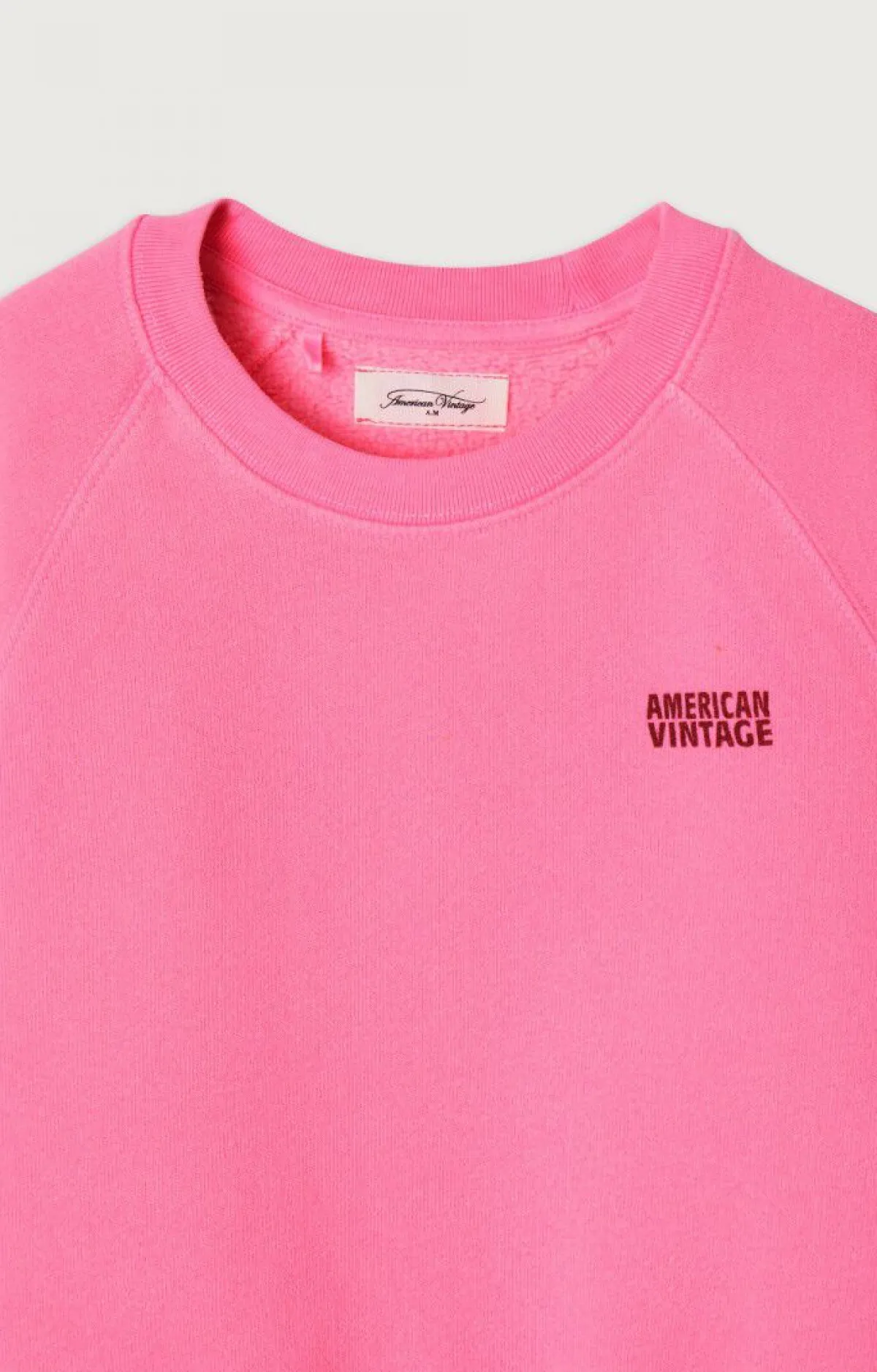 Kinder American Vintage |Kindersweatshirt Izubird Neonpink