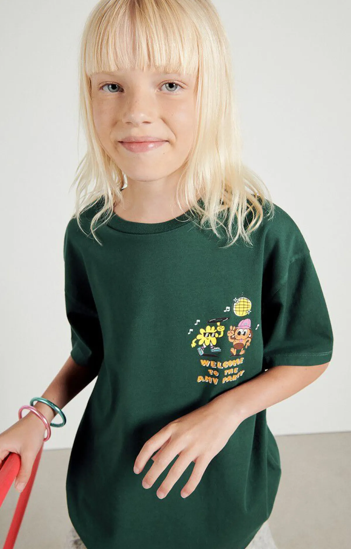 Kinder American Vintage |Kinder-T-Shirt Fizvalley Tanne Vintage