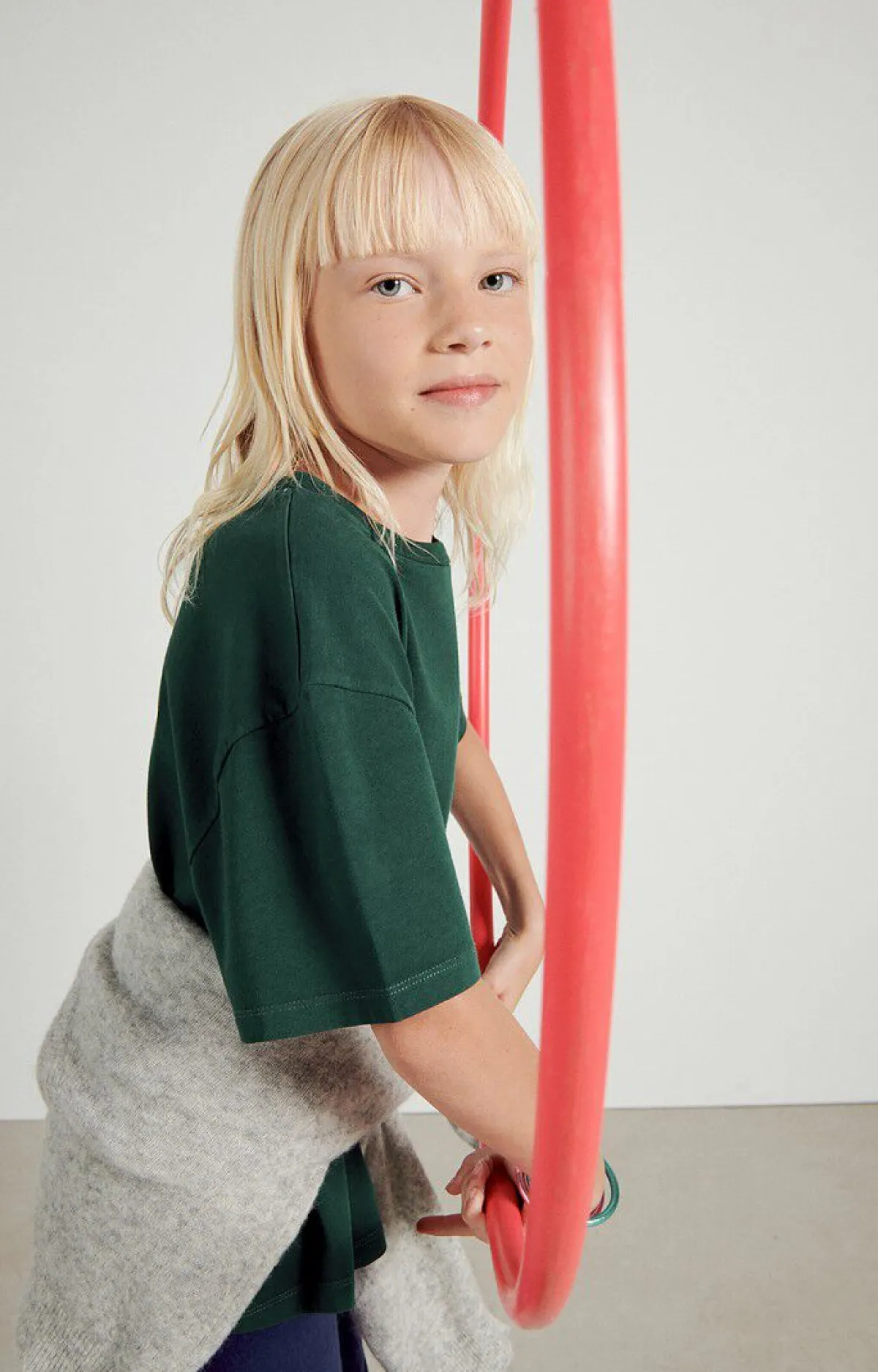 Kinder American Vintage |Kinder-T-Shirt Fizvalley Tanne Vintage