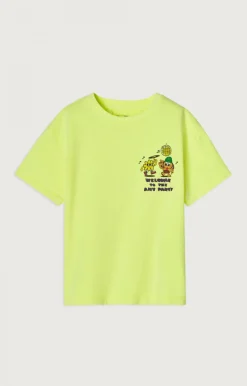 Kinder American Vintage |Kinder-T-Shirt Fizvalley Neongelb