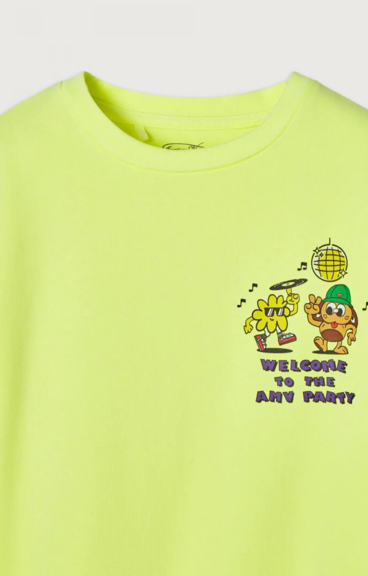 Kinder American Vintage |Kinder-T-Shirt Fizvalley Neongelb
