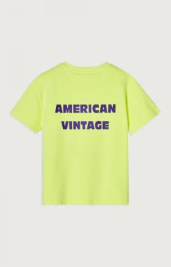 Kinder American Vintage |Kinder-T-Shirt Fizvalley Neongelb