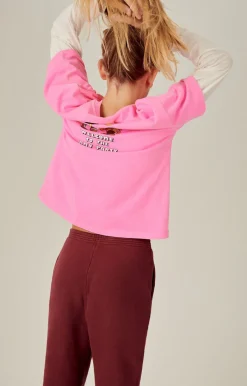 Kinder American Vintage |Kinder-T-Shirt Fizvalley Neonpink