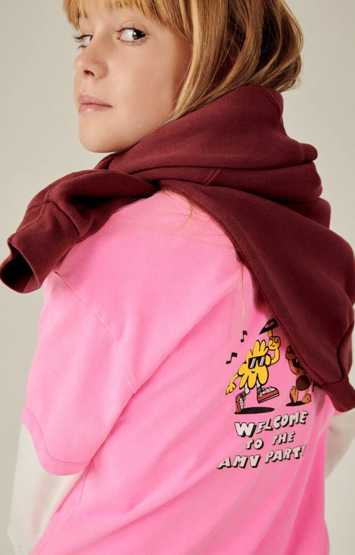 Kinder American Vintage |Kinder-T-Shirt Fizvalley Neonpink