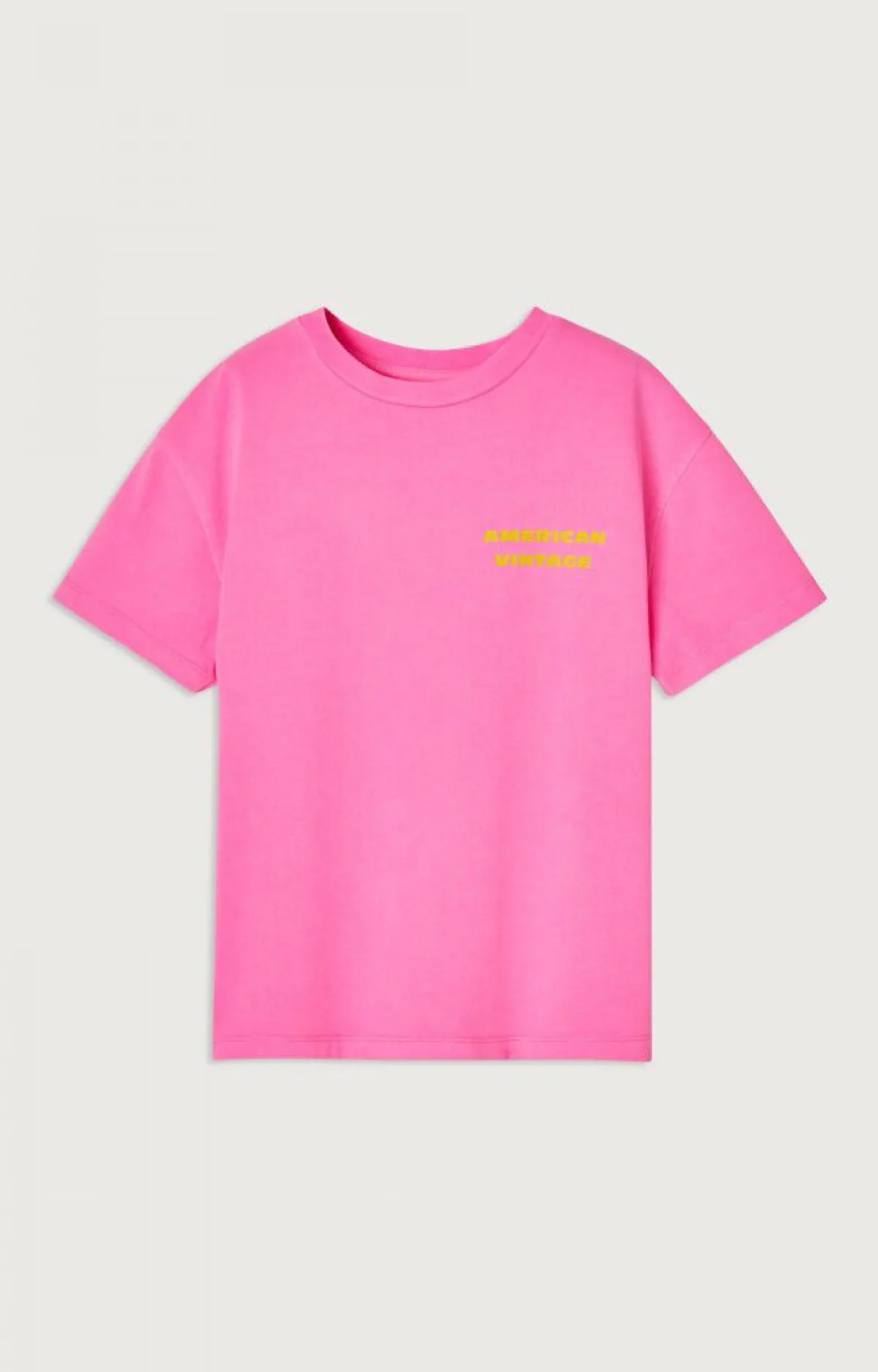 Kinder American Vintage |Kinder-T-Shirt Fizvalley Neonpink