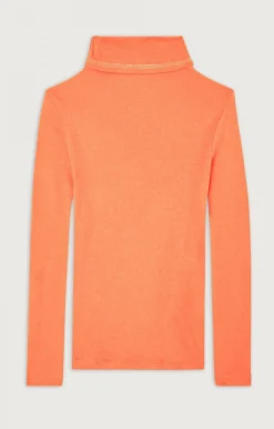 Kinder American Vintage |Kinder-T-Shirt Massachusetts Leuchtendes Orange