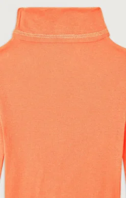 Kinder American Vintage |Kinder-T-Shirt Massachusetts Leuchtendes Orange