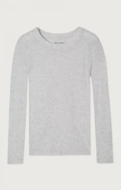 Kinder American Vintage |Kinder-T-Shirt Massachusetts Grau Meliert