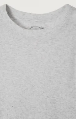 Kinder American Vintage |Kinder-T-Shirt Massachusetts Grau Meliert