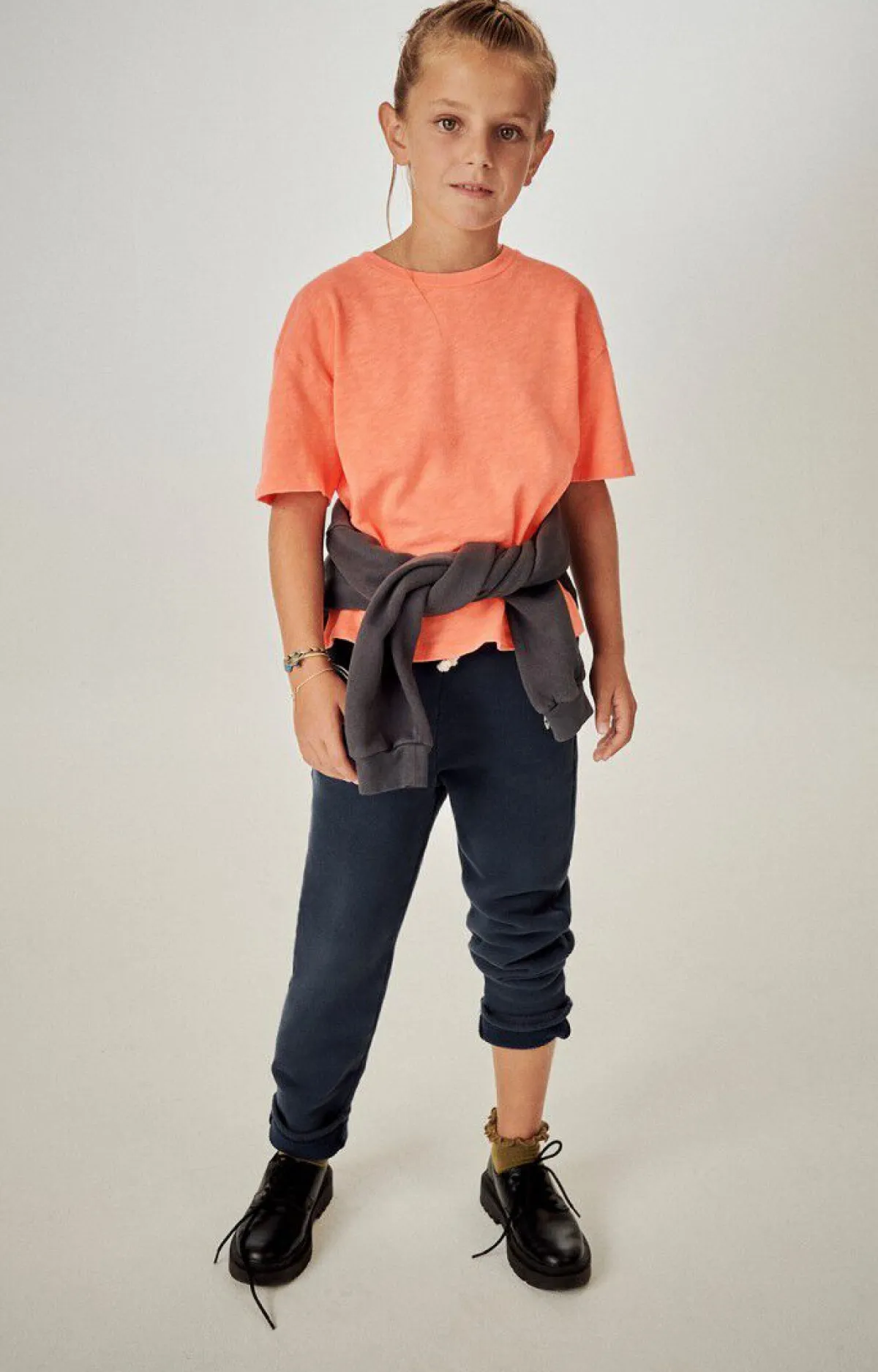 Kinder American Vintage |Kinder-T-Shirt Sonoma Leuchtendes Orange