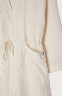 Accessoires American Vintage |Unisexbademantel Ziky Ecru
