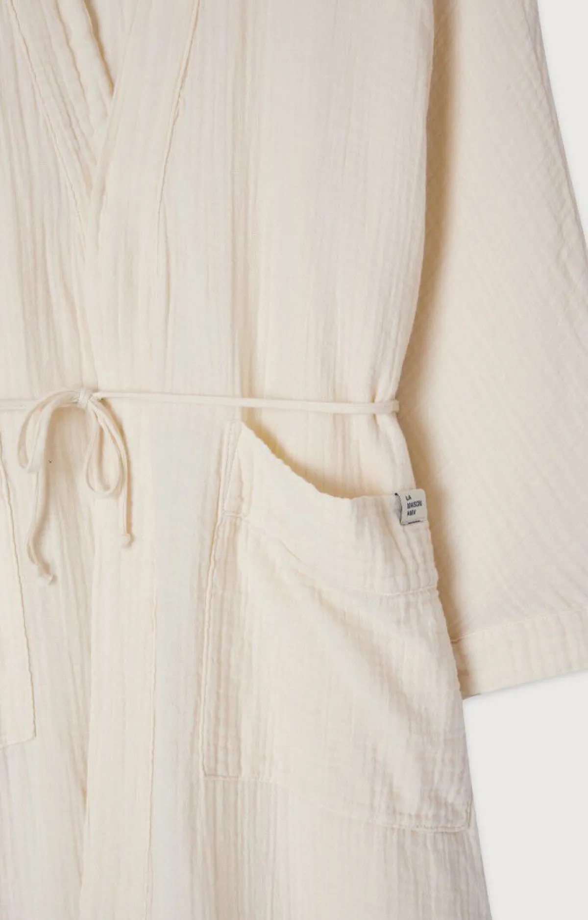 Accessoires American Vintage |Unisexbademantel Ziky Ecru