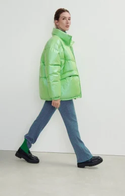 Damen American Vintage |Unisexdaunenjacke Tymbay Kopfsalat