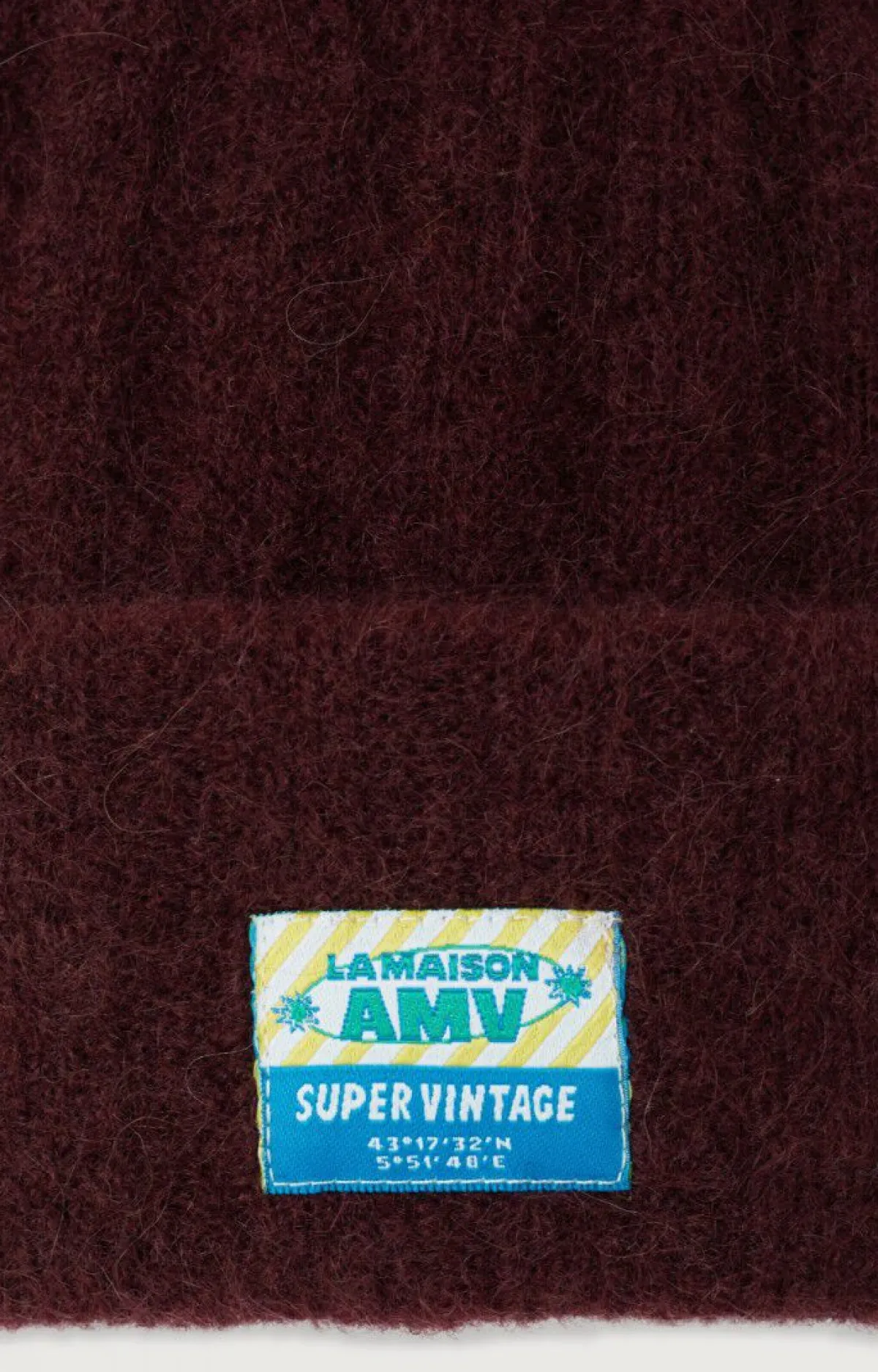 Damen American Vintage |Unisexmutze Vitow Mahagoni Meliert