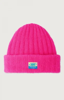 Accessoires American Vintage |Unisexmutze Vitow Neon Pink Meliert